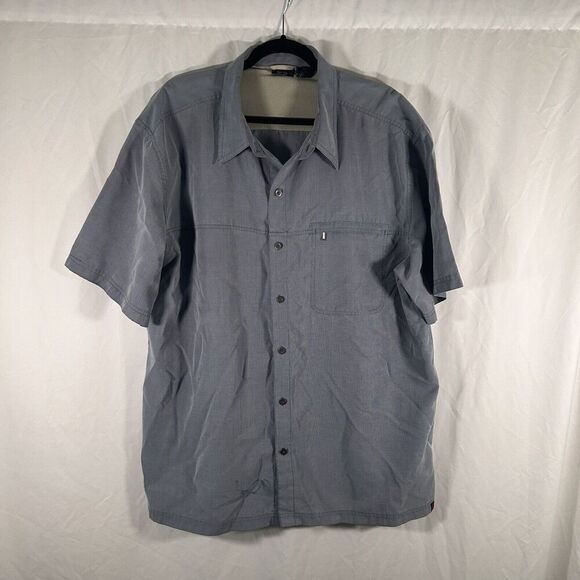 Alpine Design Polo Shirt Men's XXL Blue Button Up Short Sleeve Collared - Picture 1 of 10